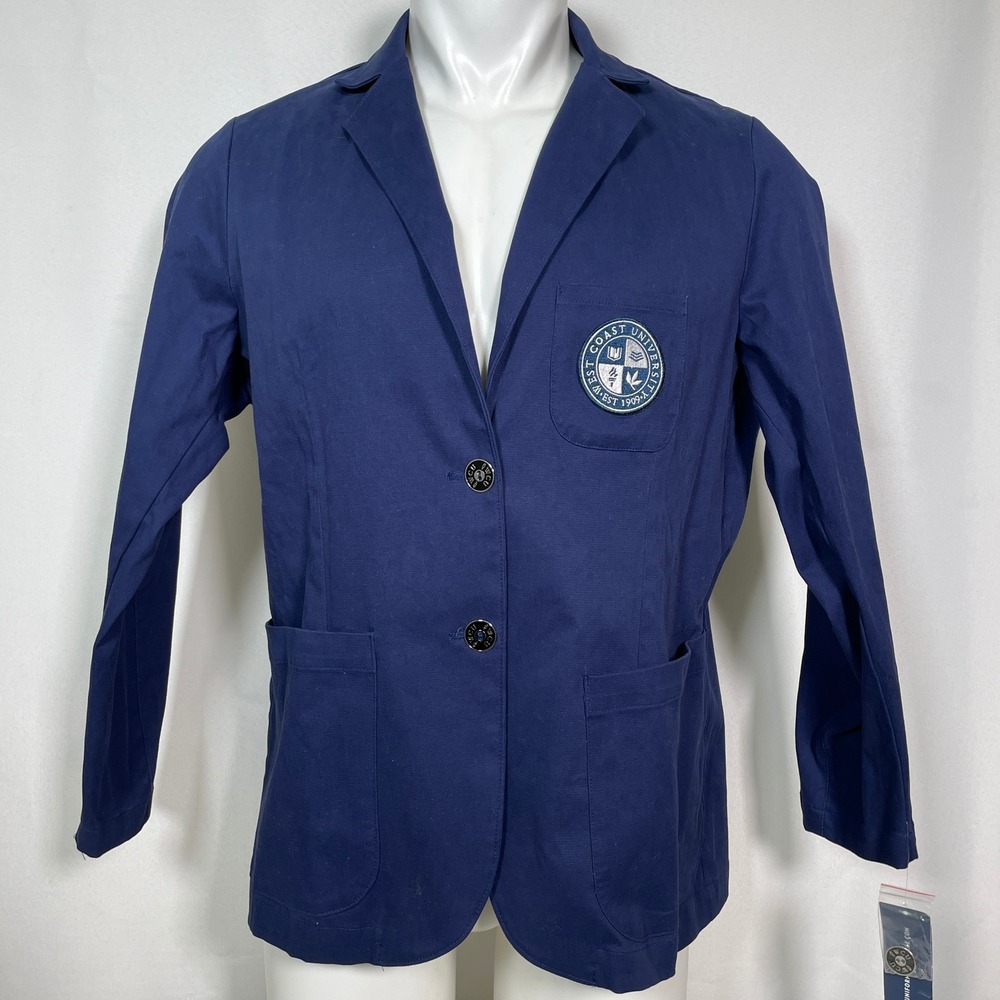 West Coast University WCU Blue Two-Button Blazer Women's XL NWT
